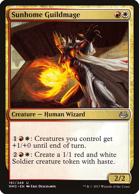 Magic the Gathering Card - Sunhome Guildmage - MTG Circle