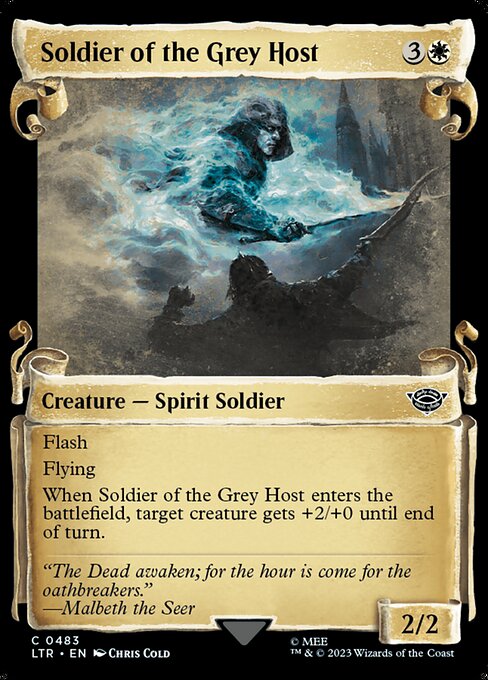 Magic the Gathering Card - Soldier of the Grey Host - MTG Circle