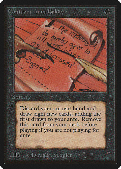 Magic the Gathering Card - Contract from Below - MTG Circle