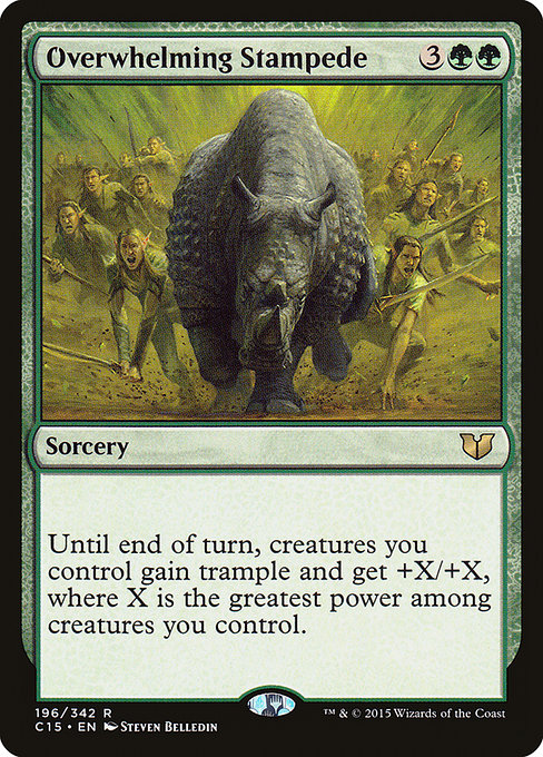 Magic the Gathering Card - Overwhelming Stampede - MTG Circle