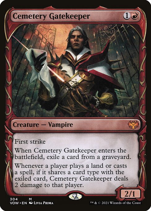 Magic the Gathering Card - Cemetery Gatekeeper - MTG Circle