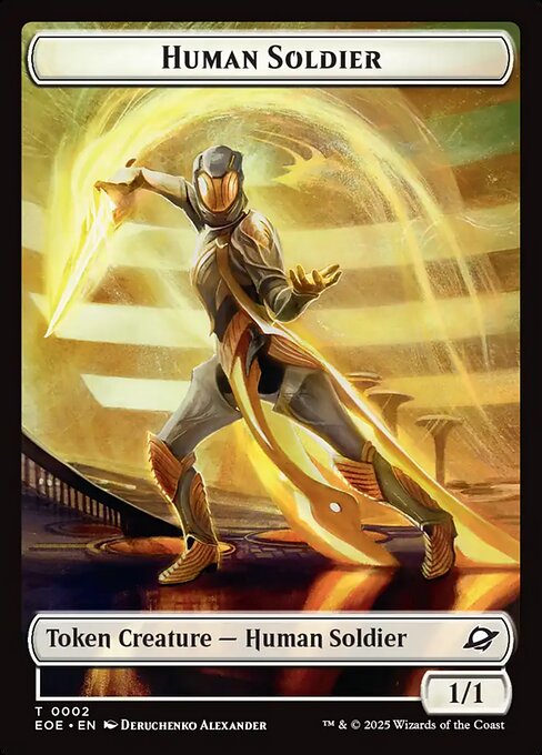 Magic the Gathering Card - Human Soldier - MTG Circle