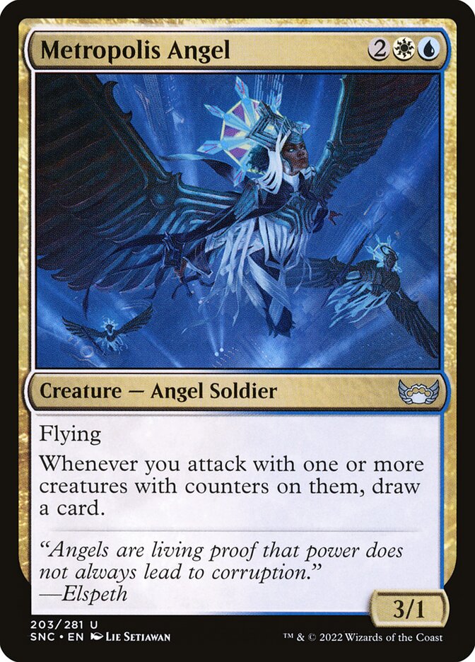 Magic the Gathering Card - Metropolis Angel - MTG Circle