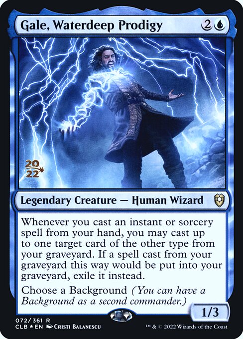 Magic the Gathering Card - Gale, Waterdeep Prodigy - MTG Circle