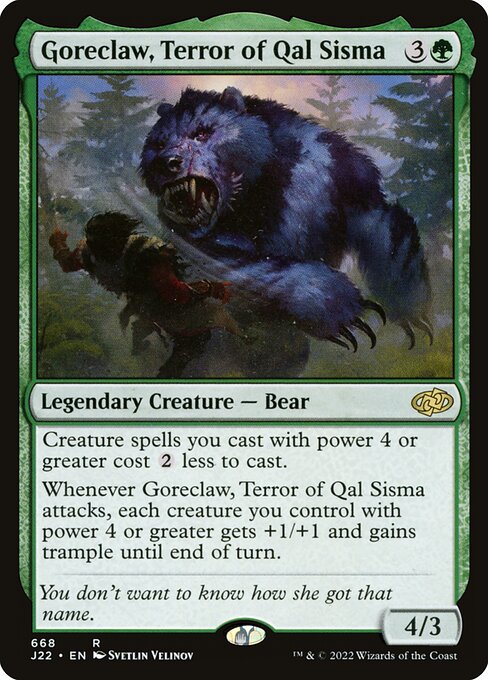 Magic the Gathering Card - Goreclaw, Terror of Qal Sisma - MTG Circle