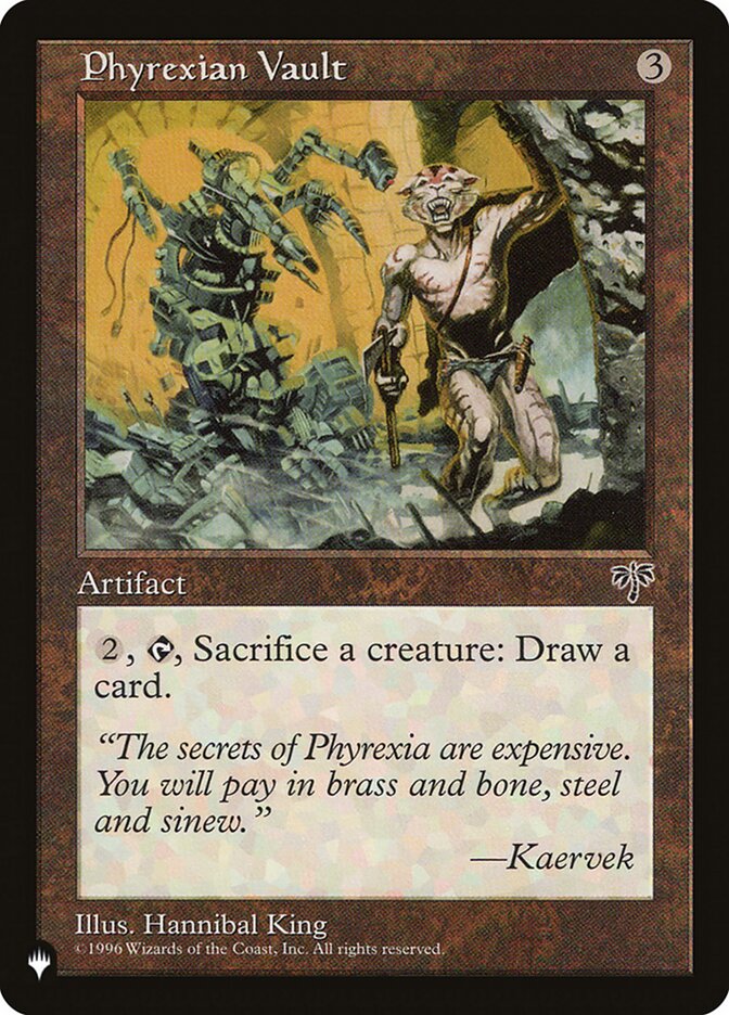 Magic the Gathering Card - Phyrexian Vault - MTG Circle