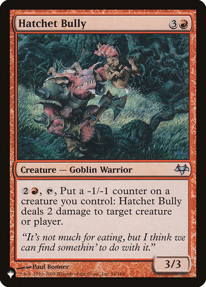 Magic the Gathering Card - Hatchet Bully - MTG Circle