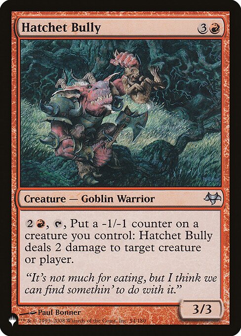 Magic the Gathering Card - Hatchet Bully - MTG Circle