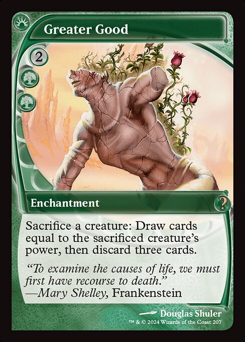 Magic the Gathering Card - Greater Good - MTG Circle