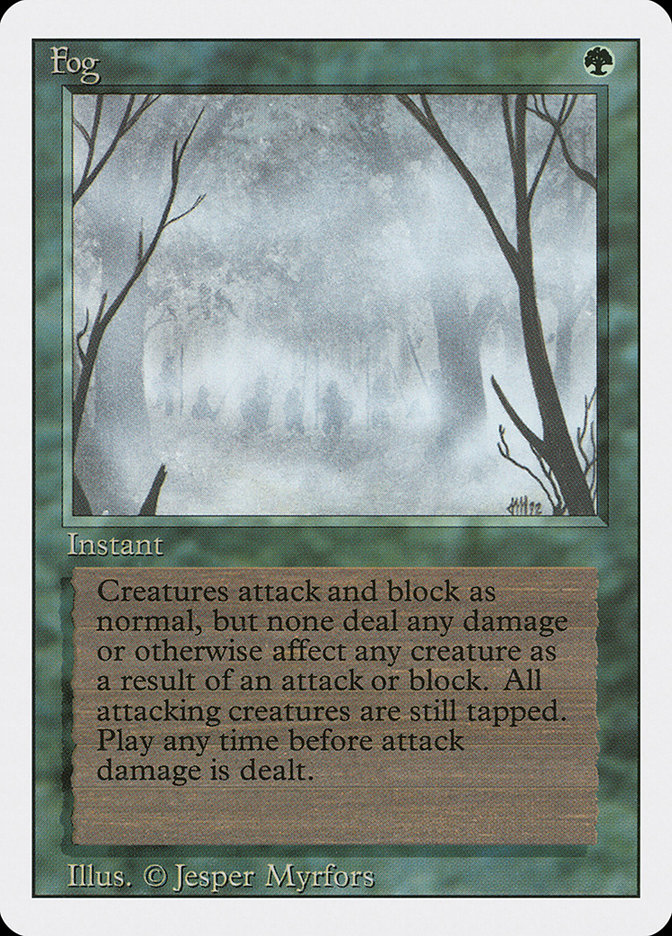 Magic the Gathering Card - Fog - MTG Circle