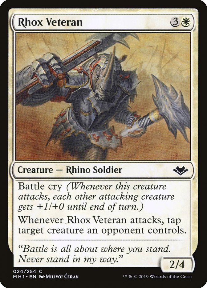 Magic the Gathering Card - Rhox Veteran - MTG Circle