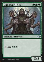 Magic the Gathering Card - Llanowar Tribe - MTG Circle