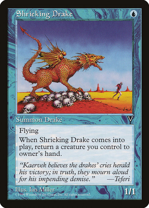 Magic the Gathering Card - Shrieking Drake - MTG Circle