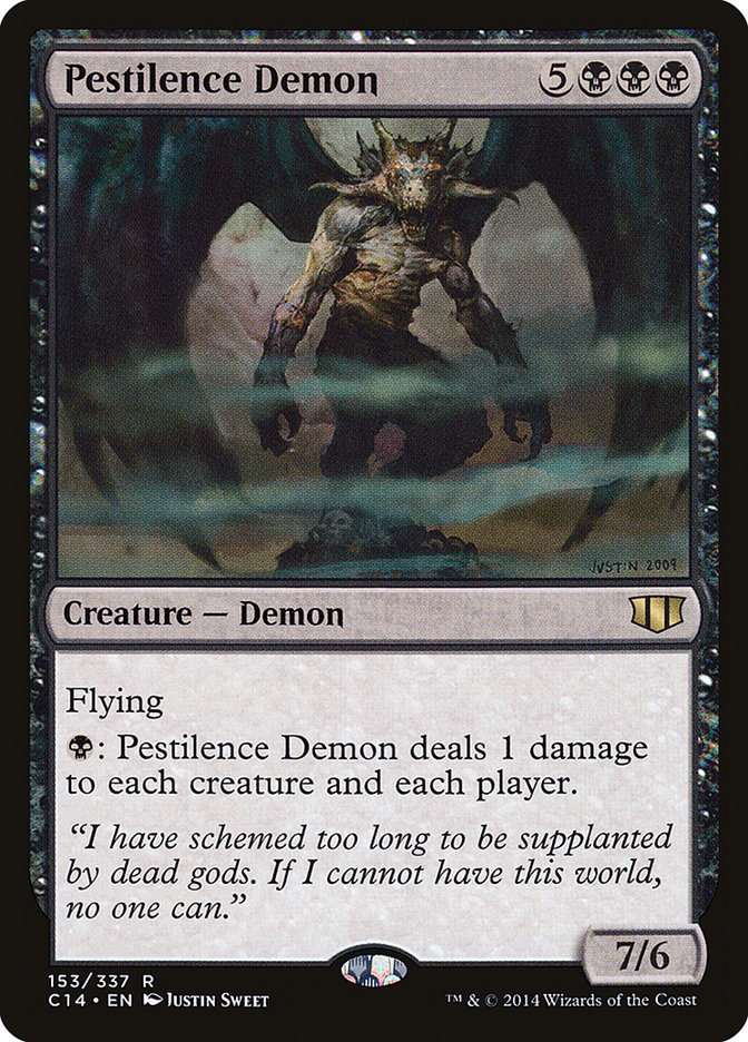 Magic the Gathering Card - Pestilence Demon - MTG Circle