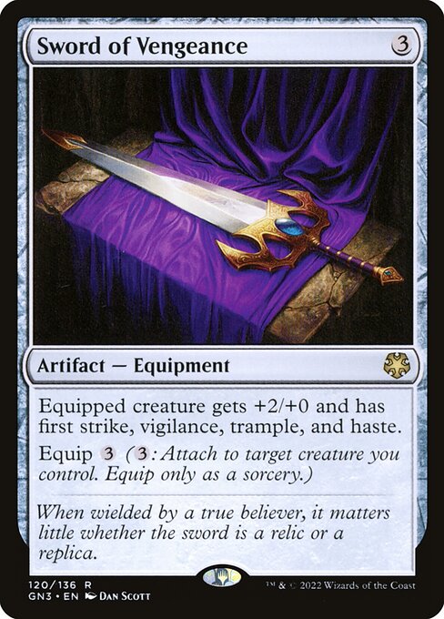 Magic the Gathering Card - Sword of Vengeance - MTG Circle