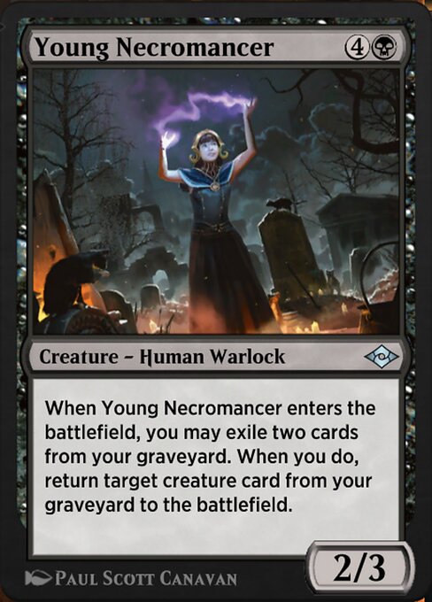 Magic the Gathering Card - Young Necromancer - MTG Circle