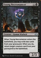 Magic the Gathering Card - Young Necromancer - MTG Circle