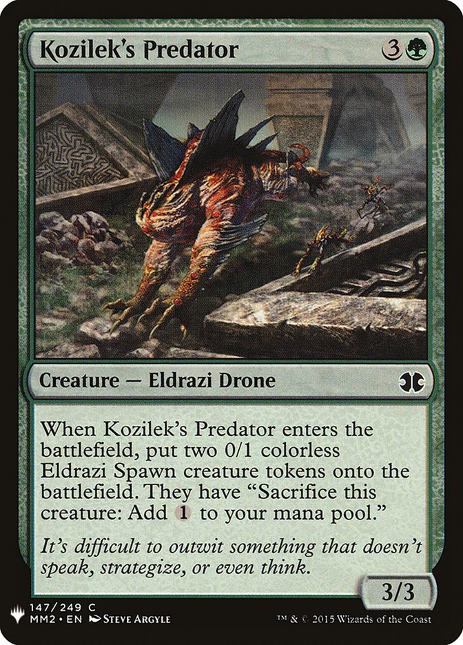 Magic the Gathering Card - Kozilek's Predator - MTG Circle