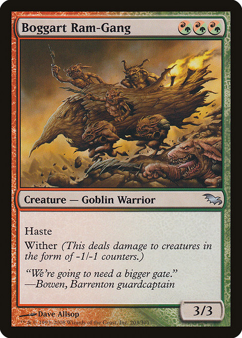 Magic the Gathering Card - Boggart Ram-Gang - MTG Circle
