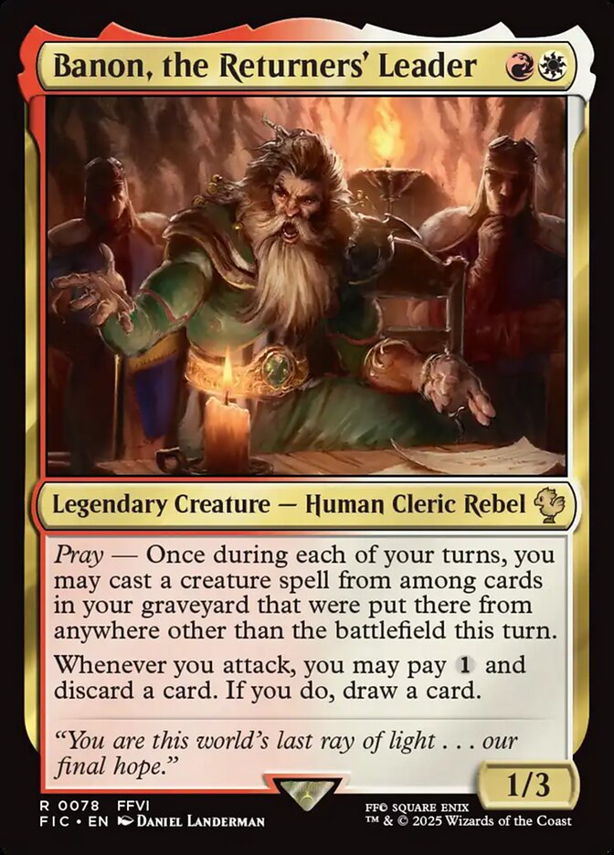 Magic the Gathering Card - Banon, the Returners' Leader - MTG Circle