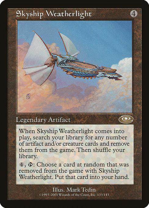 Magic the Gathering Card - Skyship Weatherlight - MTG Circle