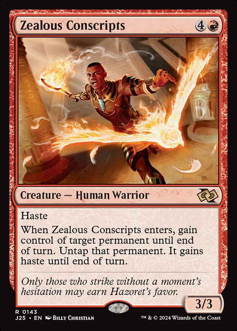 Magic the Gathering Card - Zealous Conscripts - MTG Circle