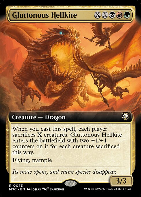 Magic the Gathering Card - Gluttonous Hellkite - MTG Circle