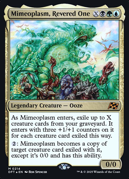 Magic the Gathering Card - Mimeoplasm, Revered One - MTG Circle