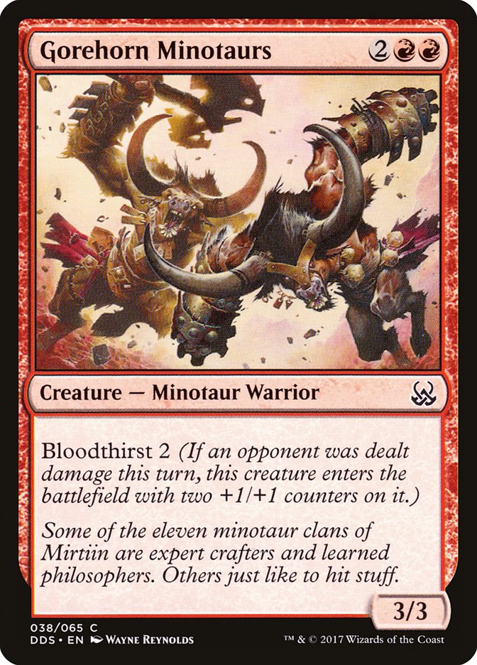 Magic the Gathering Card - Gorehorn Minotaurs - MTG Circle