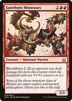 Magic the Gathering Card - Gorehorn Minotaurs - MTG Circle