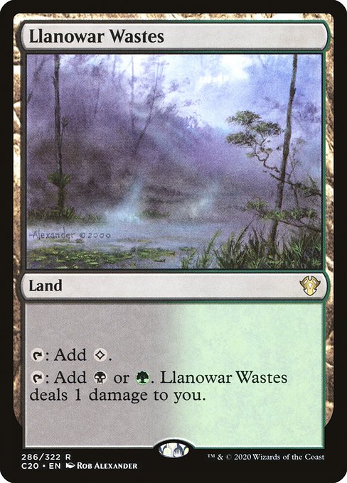 Magic the Gathering Card - Llanowar Wastes - MTG Circle