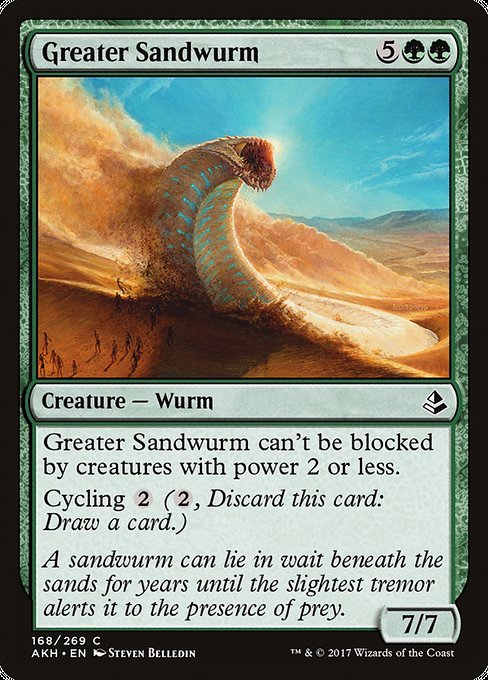 Magic the Gathering Card - Greater Sandwurm - MTG Circle
