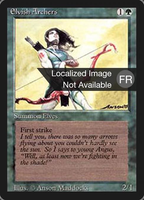 Magic the Gathering Card - Elvish Archers - MTG Circle