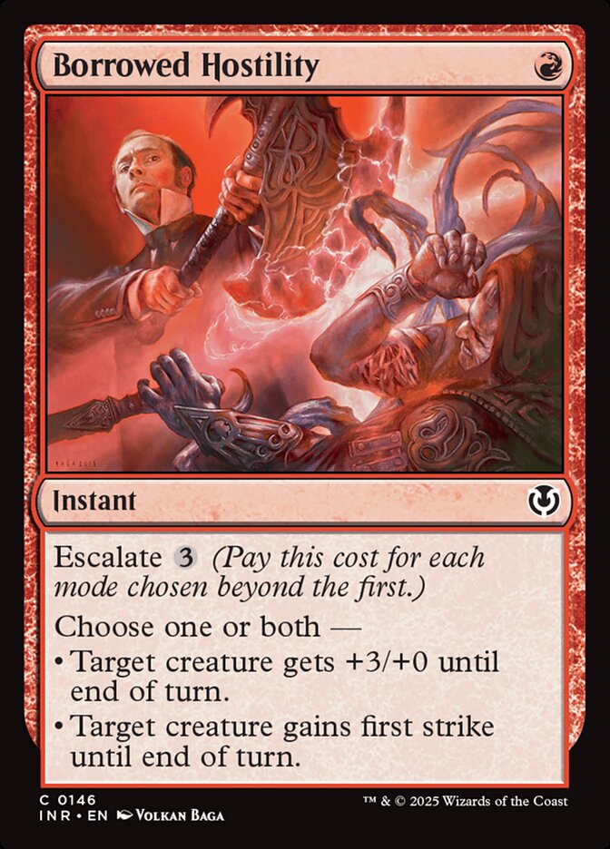 Magic the Gathering Card - Borrowed Hostility - MTG Circle