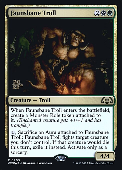 Magic the Gathering Card - Faunsbane Troll - MTG Circle