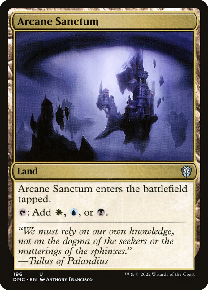 Magic the Gathering Card - Arcane Sanctum - MTG Circle