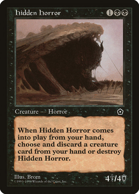 Magic the Gathering Card - Hidden Horror - MTG Circle