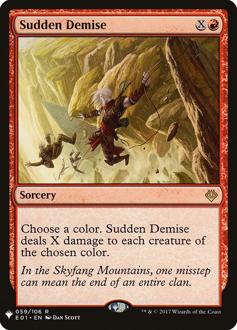 Magic the Gathering Card - Sudden Demise - MTG Circle