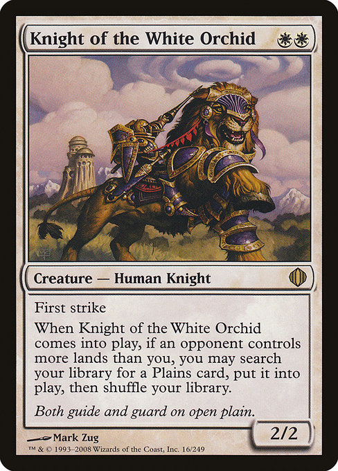 Magic the Gathering Card - Knight of the White Orchid - MTG Circle