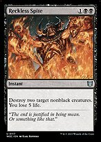 Magic the Gathering Card - Reckless Spite - MTG Circle