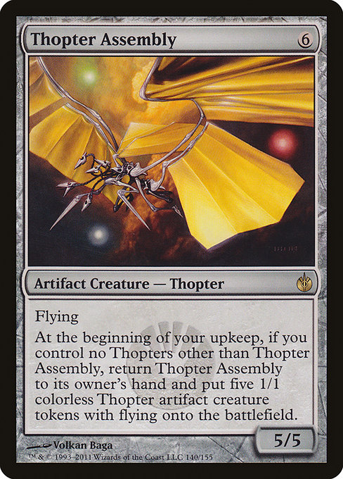 Magic the Gathering Card - Thopter Assembly - MTG Circle