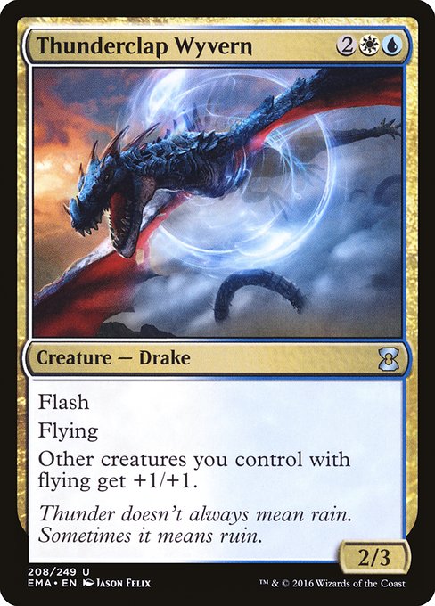 Magic the Gathering Card - Thunderclap Wyvern - MTG Circle