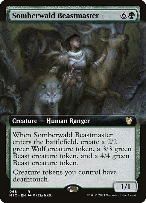 Magic the Gathering Card - Somberwald Beastmaster - MTG Circle