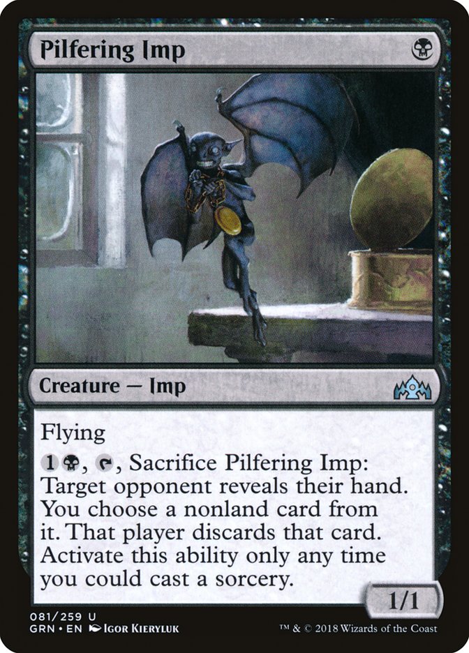 Magic the Gathering Card - Pilfering Imp - MTG Circle