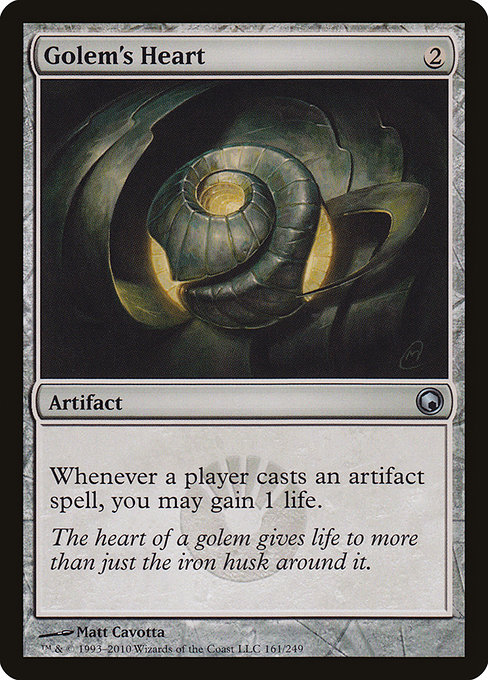 Magic the Gathering Card - Golem's Heart - MTG Circle