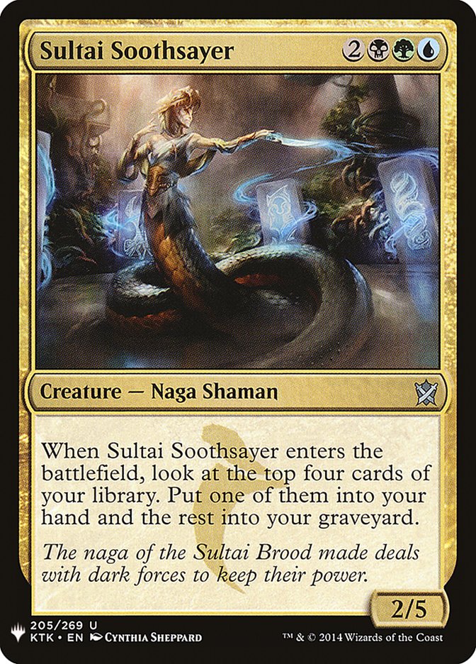 Magic the Gathering Card - Sultai Soothsayer - MTG Circle