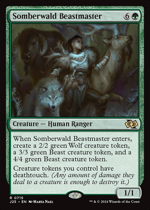Magic the Gathering Card - Somberwald Beastmaster - MTG Circle