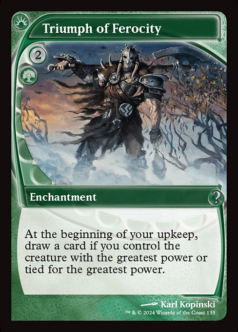 Magic the Gathering Card - Triumph of Ferocity - MTG Circle