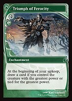 Magic the Gathering Card - Triumph of Ferocity - MTG Circle