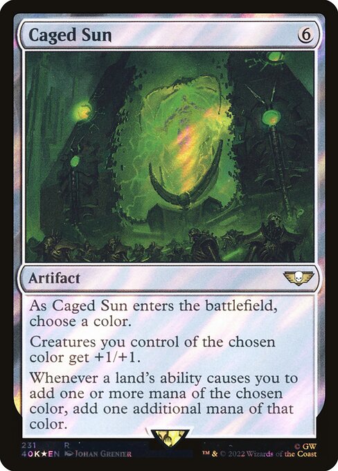 Magic the Gathering Card - Caged Sun - MTG Circle